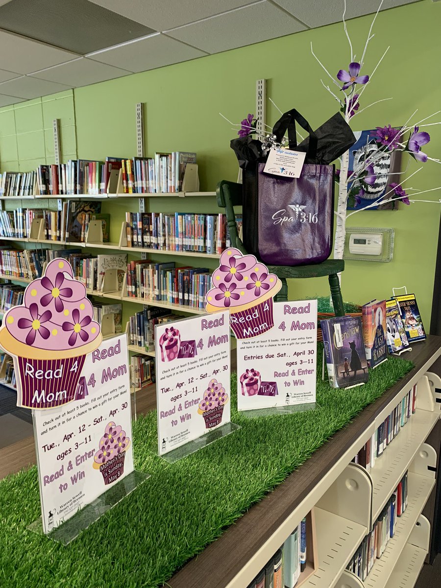 LibraryBremen's tweet photo. WIN a SPA 3:16 gift bag for our mom!
Ages 3-11, Enter as many times as you can until Saturday, April 30th.
#bremenlibrary #warrensewellmemoriallibrary #bremengeorgia #spa316 #spa316ga #readingcontest #readingisfun #mothersday #mothersdaygift #librariesareawesome #wgrls https://t.co/EkNP5eRPpo