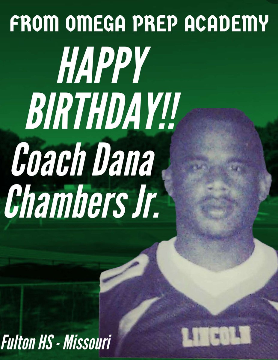 Happy birthday Coach <a href="/CoachChambersJR/">Dana Chambers Jr.</a> <a href="/BrynnBynum9/">Brynn Bynum</a> <a href="/LoganTyreion/">Tyreion logan</a> <a href="/Fultonfootball1/">HornetFootball</a> <a href="/CoachAlvis/">Cedric Alvis</a> <a href="/Coachswt3/">Coach Sean Tarrant (Coach T)</a> <a href="/RecruitBulldogs/">Omega Prep Academy</a>  
#fulton2fultoncounty #columbia2
#bitedown