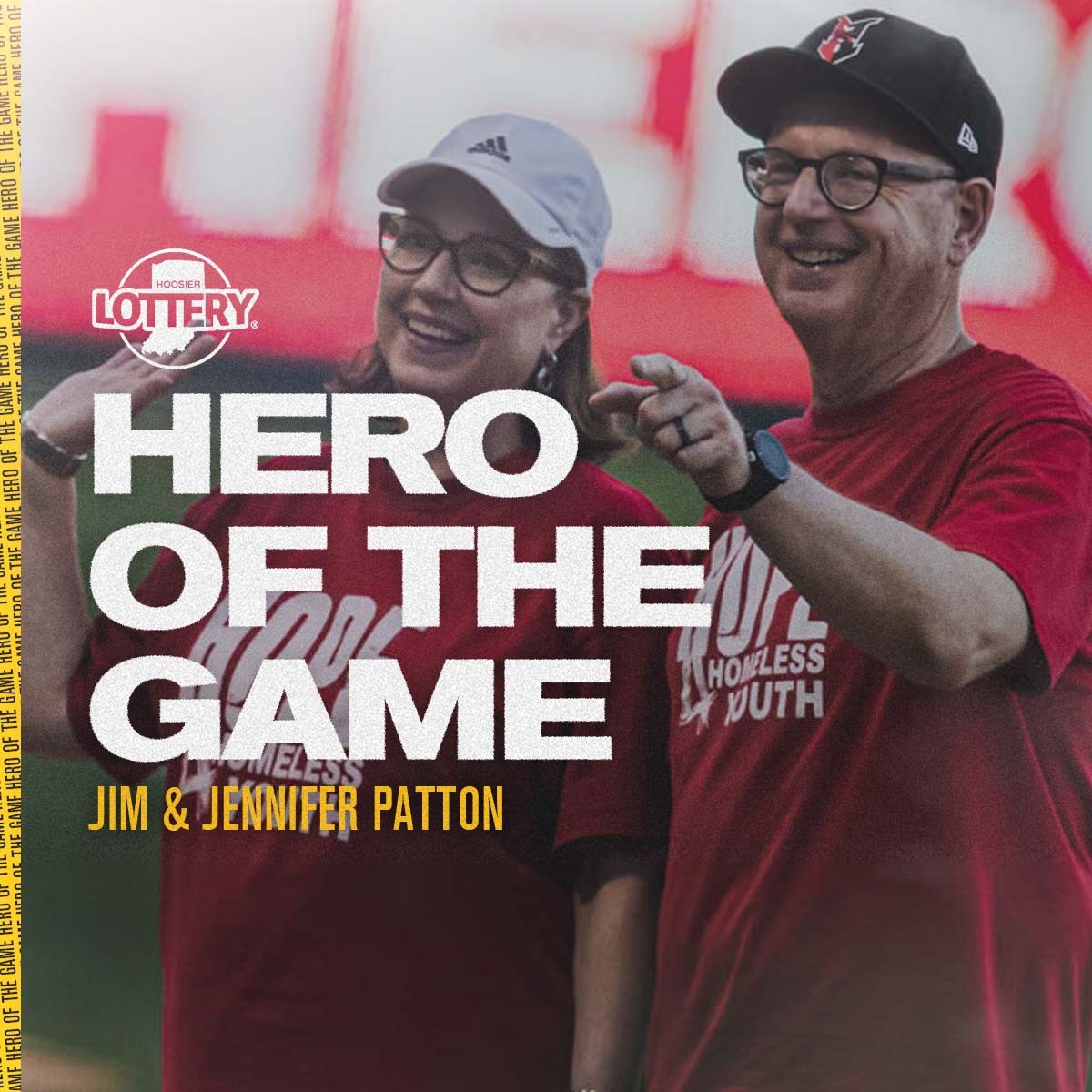 Jim Patton and Jennifer Wolfe have assisted <a href="/Outreach_Indy/">Outreach</a> for the last 10 years with graduation parties, Thanksgiving dinners, Christmas gatherings, serving meals and fundraising efforts.

They are tonight’s <a href="/hoosierlottery/">Hoosier Lottery</a> Heroes of the Game. 👏