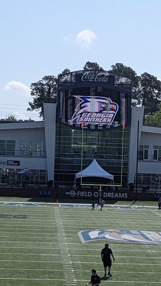 NickolasTroemel's tweet photo. Thank you @TurnerWest5 for inviting my father and I up for the @GSAthletics_FB spring game! Had a blast in the vibrant environment! @NGVikingsFB @ngfbrecruits @CowetaScore https://t.co/FJmFP7xfgz