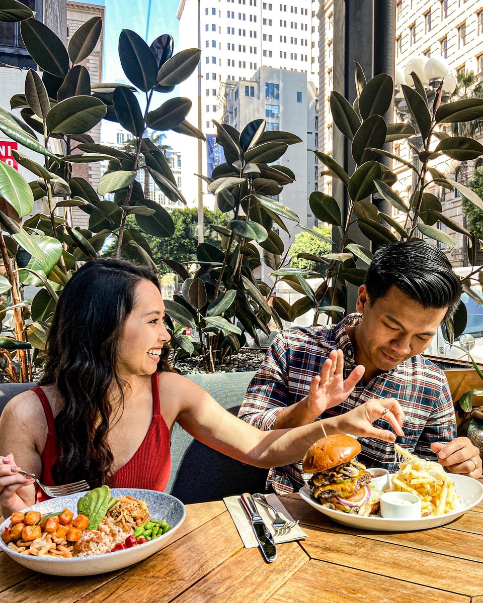 JOEY doesn't share fooood. Kidding, we love sharing our globally inspired menu with everyone, but truffle fries for the table is always a good idea 😉 📷 @cantbetam_ed #JOEYRestaurant #JOEYDTLA #patioseason #dtla #patio #globallyinspired