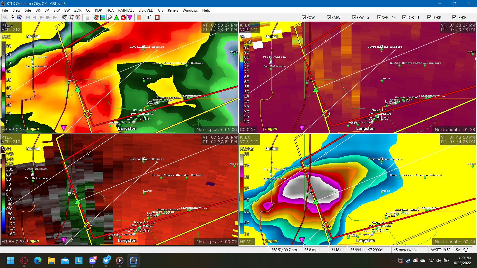 NWS Tornado on Twitter "Tornado Warning including Stillwater OK, Yale OK, Glencoe OK until 745