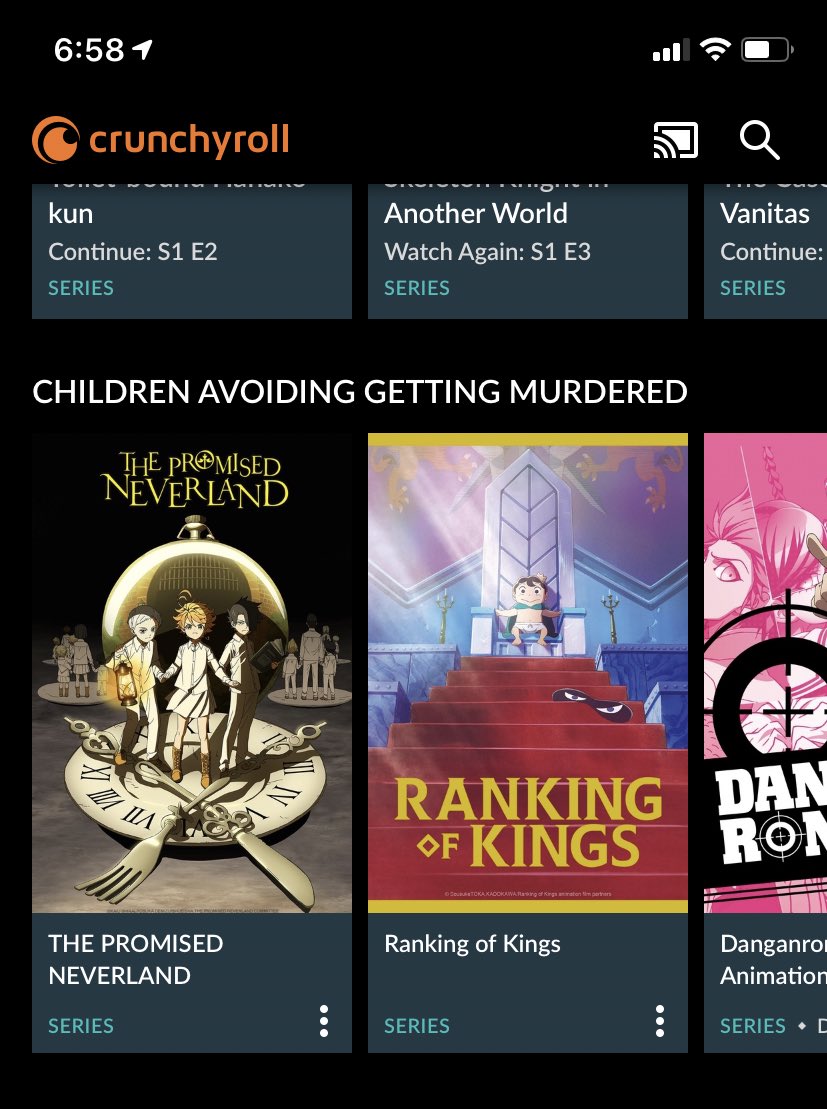 TheSoloSmiley's tweet photo. Anyone else get this suggestion? @Crunchyroll https://t.co/UR8YcrQnc7