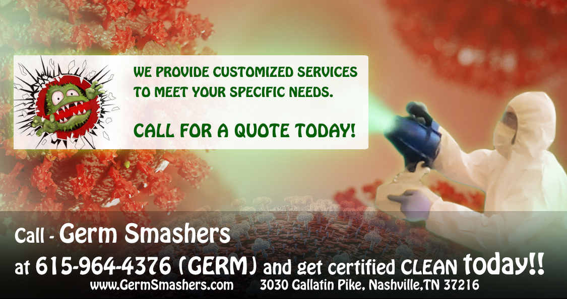 GermSmashers's tweet photo. Germ Smashers - Nashville Sanitizing Service - We Make Germs Bite The Dust !!!
Call Germ Smashers at 615-964-4376 (GERM) and get certified CLEAN today!!
https://t.co/VNQmiYcoBe

#VirusCorona #Viruses #SanitiseToKillCorona #disinfectant #Nashville https://t.co/Yts2gMgTu2
