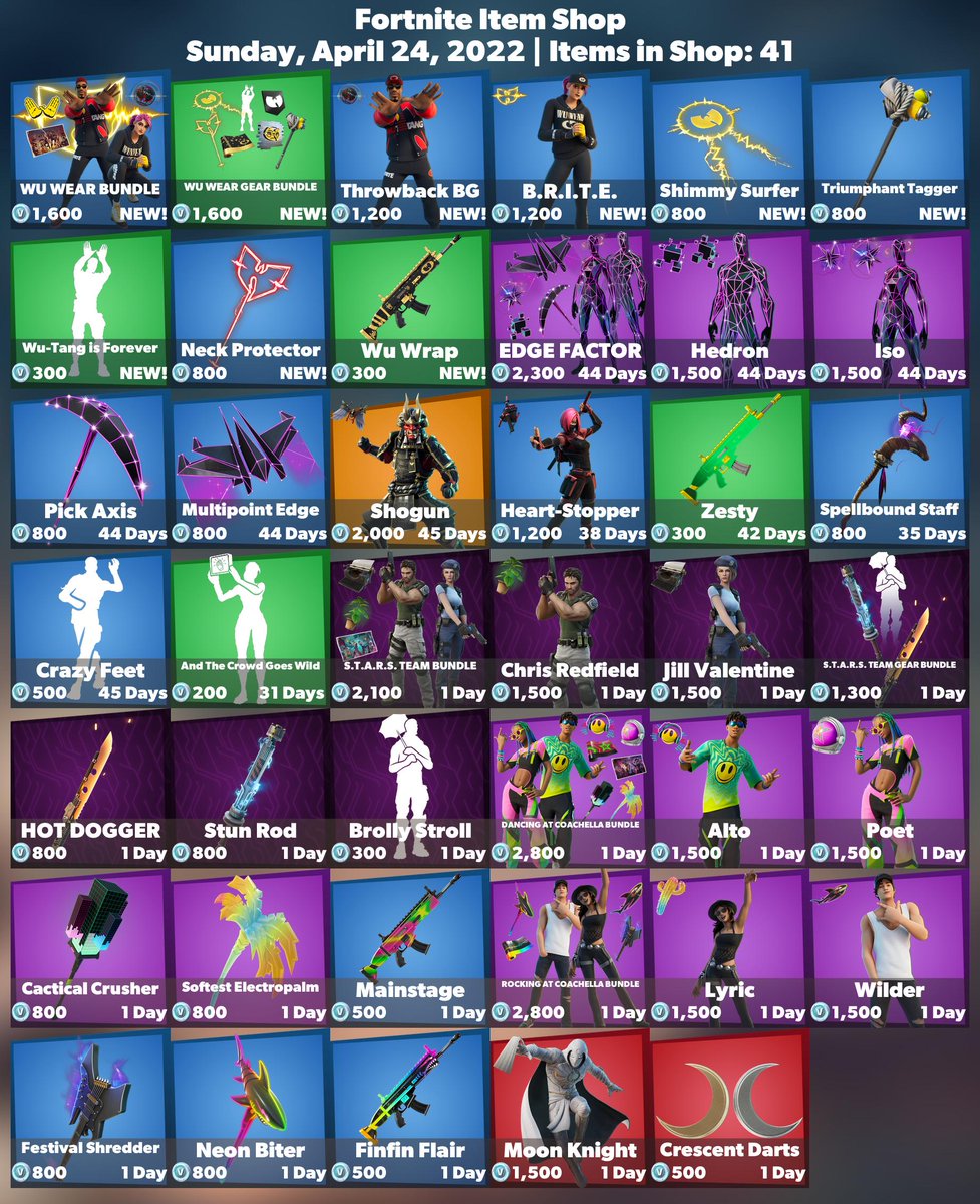 FireMonkey's tweet photo. 🛒 #Fortnite Item Shop
⏰ Sunday, April 24, 2022

💚 Use code 'FireMonkey' to support me! #EpicPartner https://t.co/deqU1L3kX6