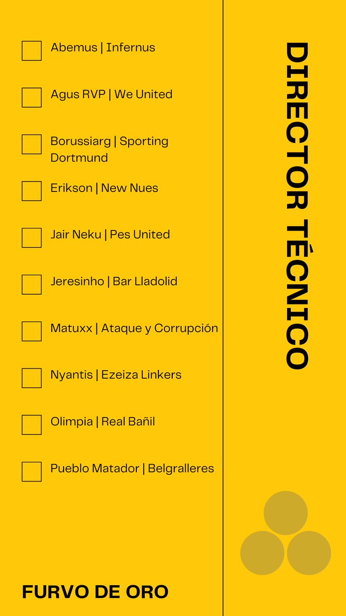 FutboldeOro21's tweet photo. Mente encargada de hacer que el equipo funcione.

𝙉𝙤𝙢𝙞𝙣𝙖𝙙𝙤𝙨 𝙖 𝙢𝙚𝙟𝙤𝙧 𝙙𝙞𝙧𝙚𝙘𝙩𝙤𝙧 𝙩𝙚𝙘𝙣𝙞𝙘𝙤 https://t.co/6NvqzUfRR5