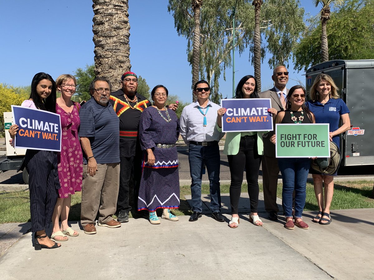 We rallied in Phoenix today in celebration of #EarthDay and to call on leaders in the Senate and across the country to deliver on climate change, energy, jobs and health. This fight isn’t just about us. It’s a fight for future generations.