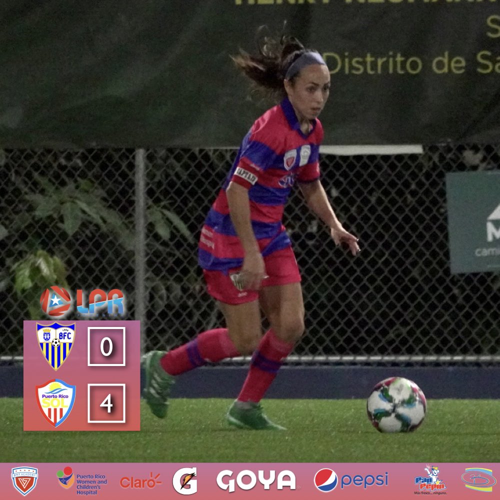 Final del partido desde Quintana. Cae Bayamón FC 0-4 ante Puerto Rico Sol en partido de la Liga Puerto Rico.