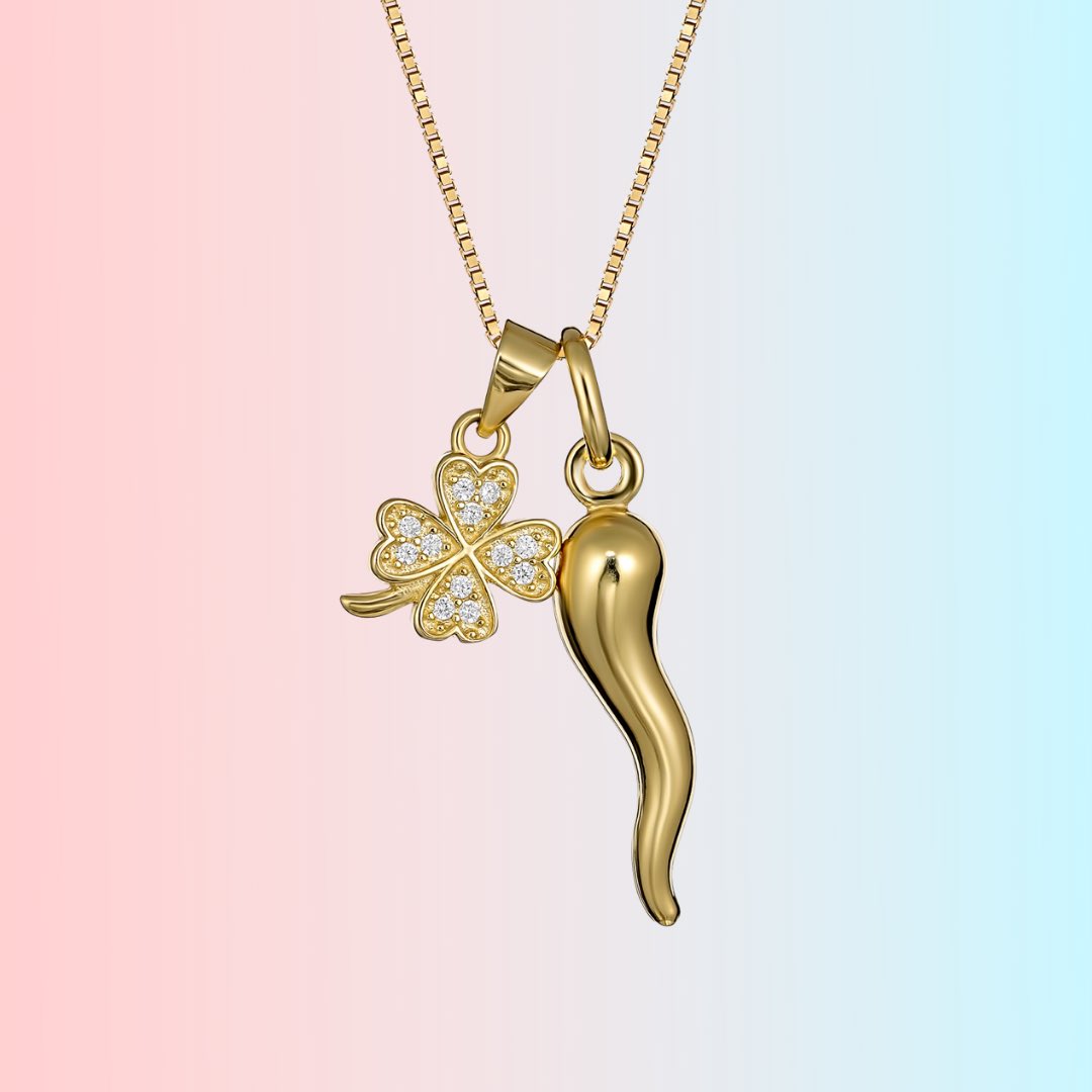 bellaluckcharms's tweet photo. 🍀 RESTOCKED 🍀 The Gold Messina is back! For all the Irish Italians out there! #irishitalian #italian #lucky https://t.co/zwhogztQvG