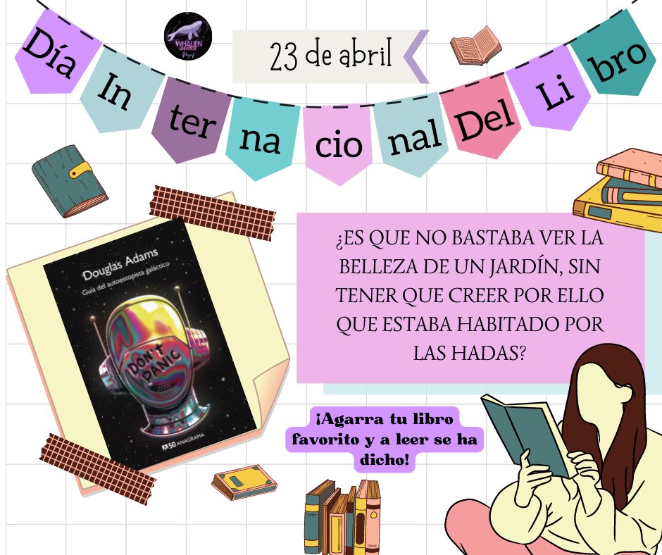 WhalienUniverse's tweet photo. Hoy celebramos el Día Internacional del Libro.
¡Te invitamos a celebrar con nosotr@s! 🎉 ... con una noche de lectura 🤓
Hoy a las 9 p.m. (hora centro) por space en la cuenta de la Magic Shop Library (@lec_col)
📖💜
L@s esperamos 😉. Y recuerden armig@s ¡Nunca dejen de leer! 💜✨ https://t.co/n0trDaBhXY