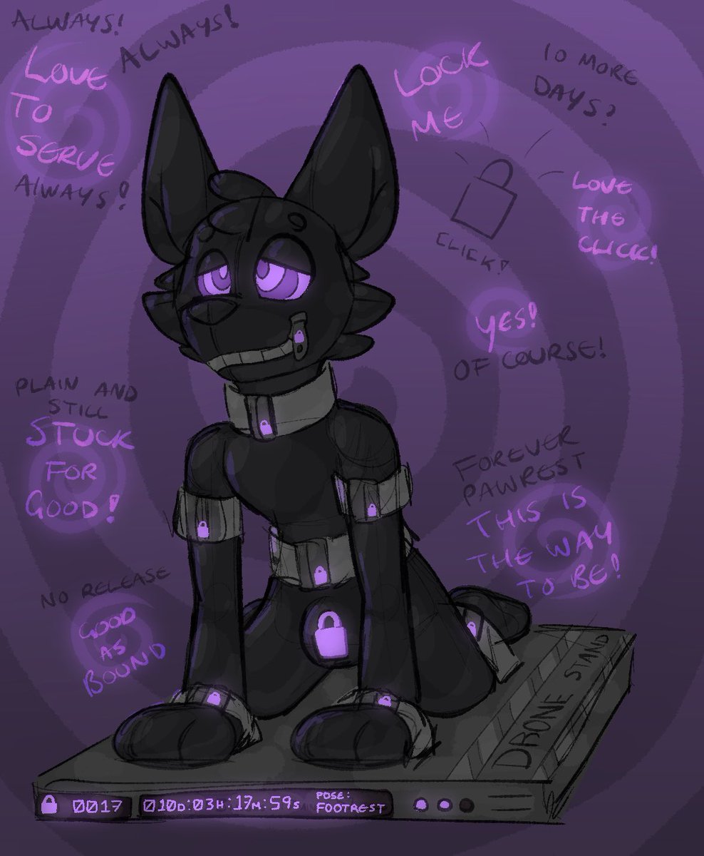 GooeyBlueBoye's tweet photo. Invasion of the zipper drone thoughts. 

Paired up with the latest DroneTech: Drone Stand

Move your obedient drone into any pose and our system will lock them in place.

For training purposes, decoration, and if you really just want somewhere to put your paws up and rest~ https://t.co/DmUxGua4La