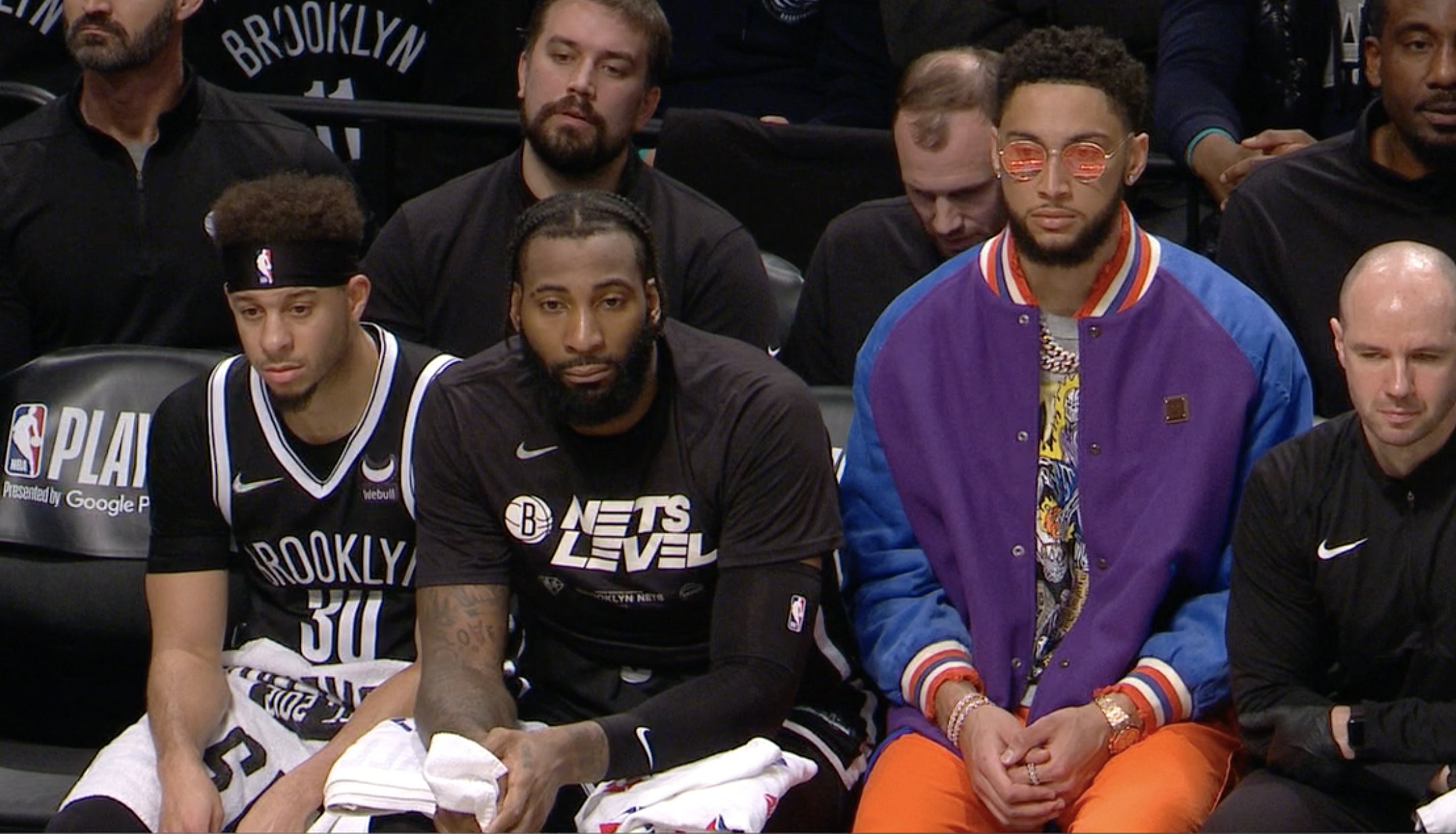 Ben Simmons' outfits on the sidelines for the Brooklyn Nets - Newsday