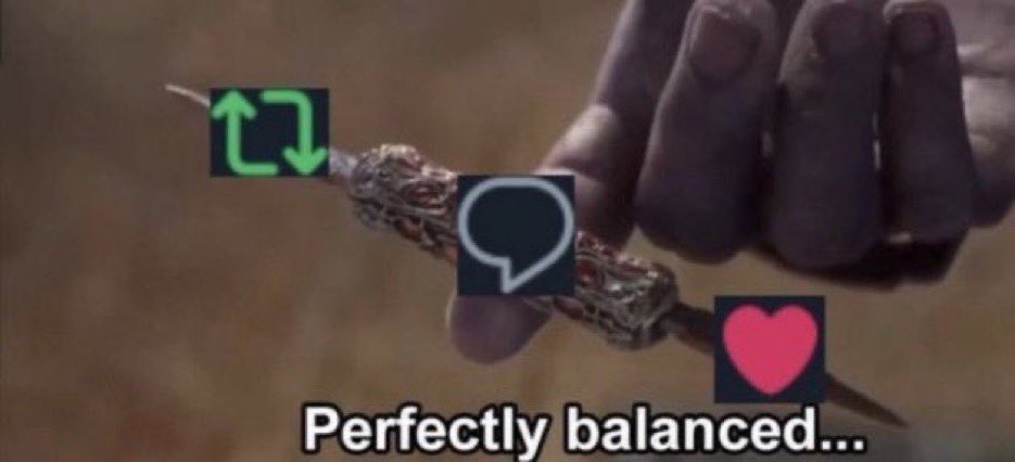 W26DS's tweet photo. If this tweet is perfectly balanced in all 3 I’ll send $3 to everybody who participated https://t.co/E3JxvArjcK
