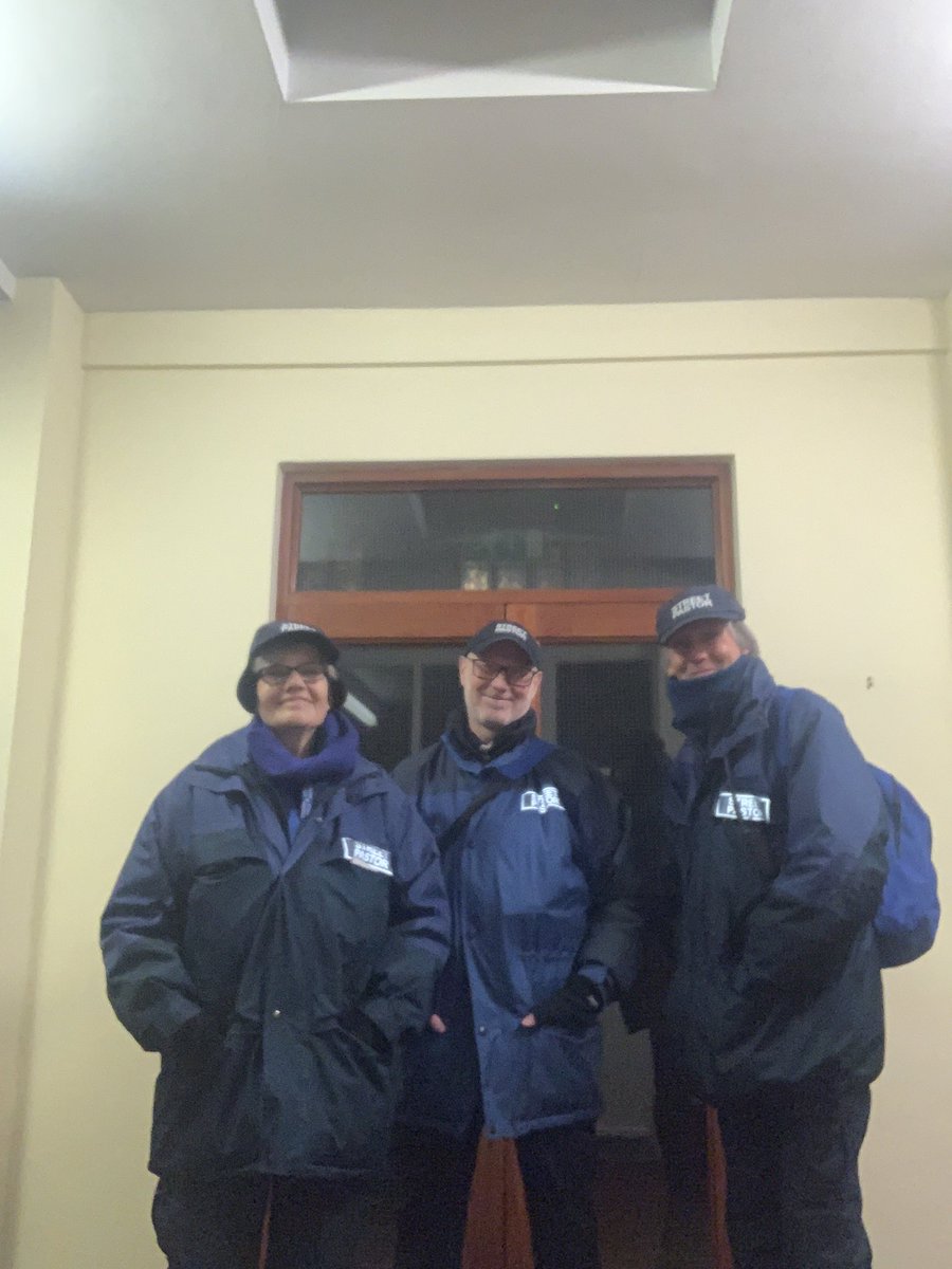 Willscribe's tweet photo. Great to be out of tonight with @StreetPastors #Stafford Great team #listing #Caring #Helping  @ssp_coordinator https://t.co/XsW2AmJHab