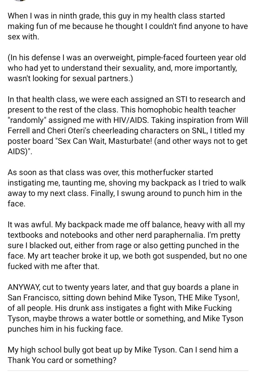 VHarringtonJr's tweet photo. My brother posted this to Facebook after the Mike Tyson incident. https://t.co/mIJonW1BmY