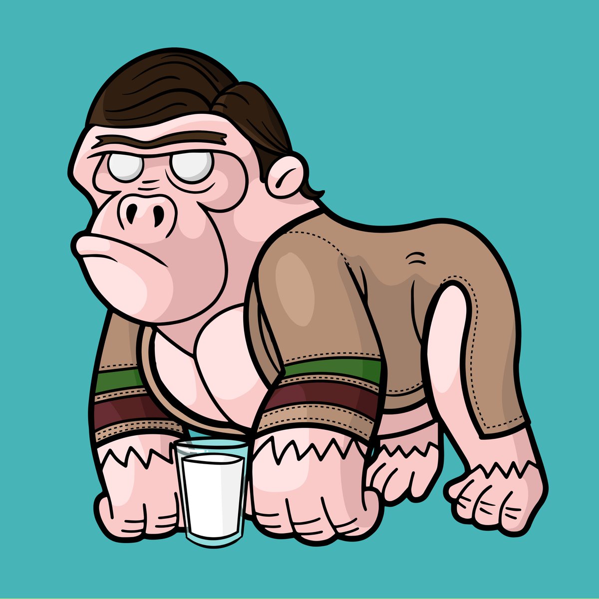 Couldn’t pass on buying this <a href="/SBGorilla_Club/">Smooth Brain Gorilla Club</a> for myself last night! I don’t think he has a troop, but he still abides. 🍻