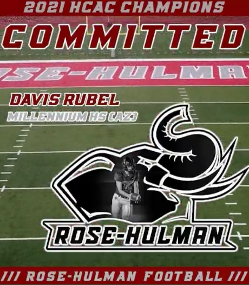 davis_rubel's tweet photo. I'm so excited and proud to announce that I will be furthering my educational and athletic career at the Rose-Hulman Institute of Technology!

Go Engineers! 🐘🔴⚪️#WeWork https://t.co/ImQVNLaeYJ
