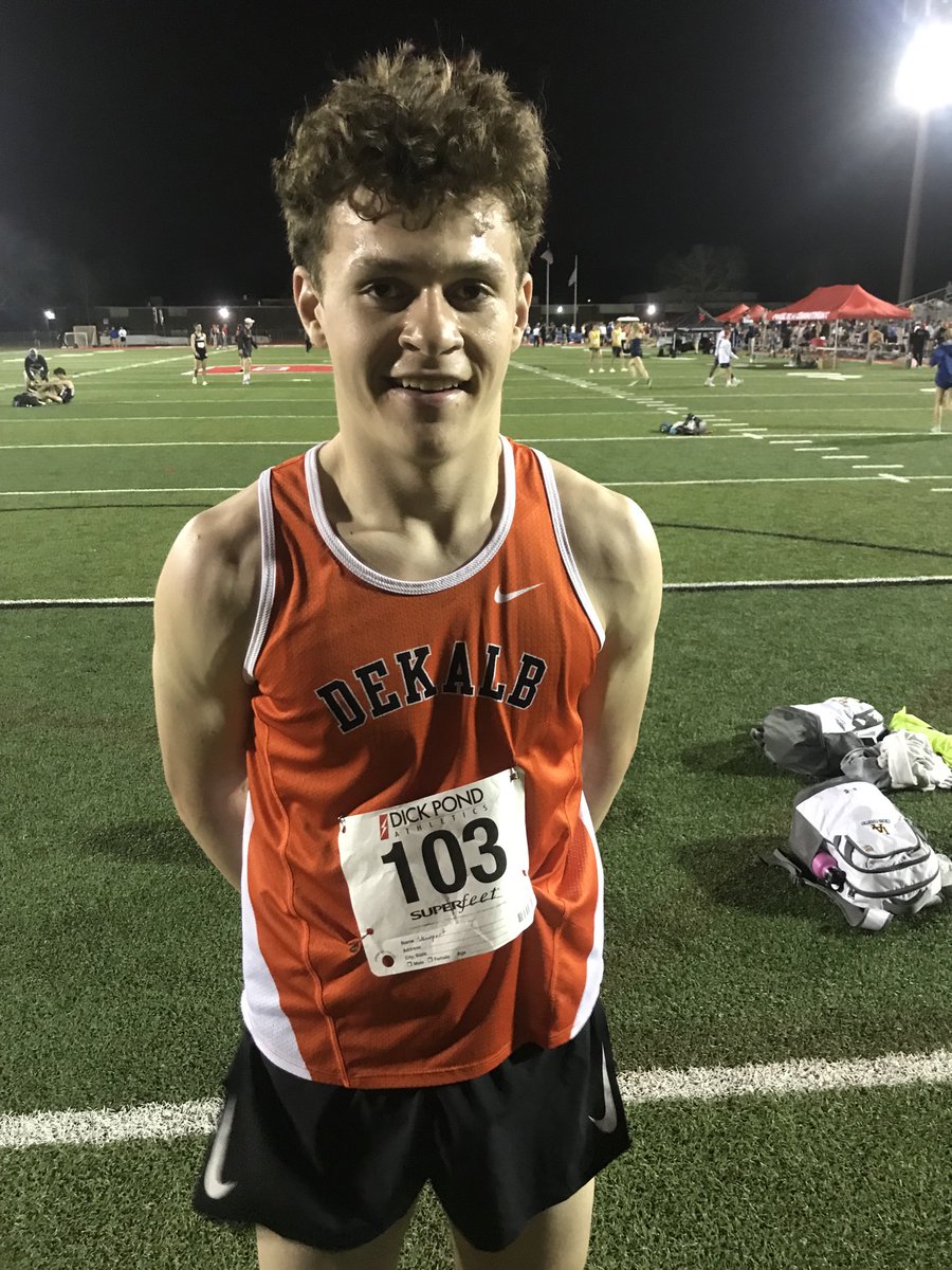 3200 School Record for Riley - 9:13
Old record: Marc Dubrick- 9:18 (2013)