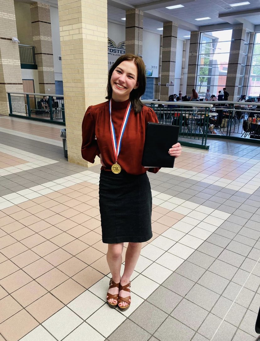 Congrats to Anabelle Evans for being named the UIL Region Champion in Prose. State here we come…