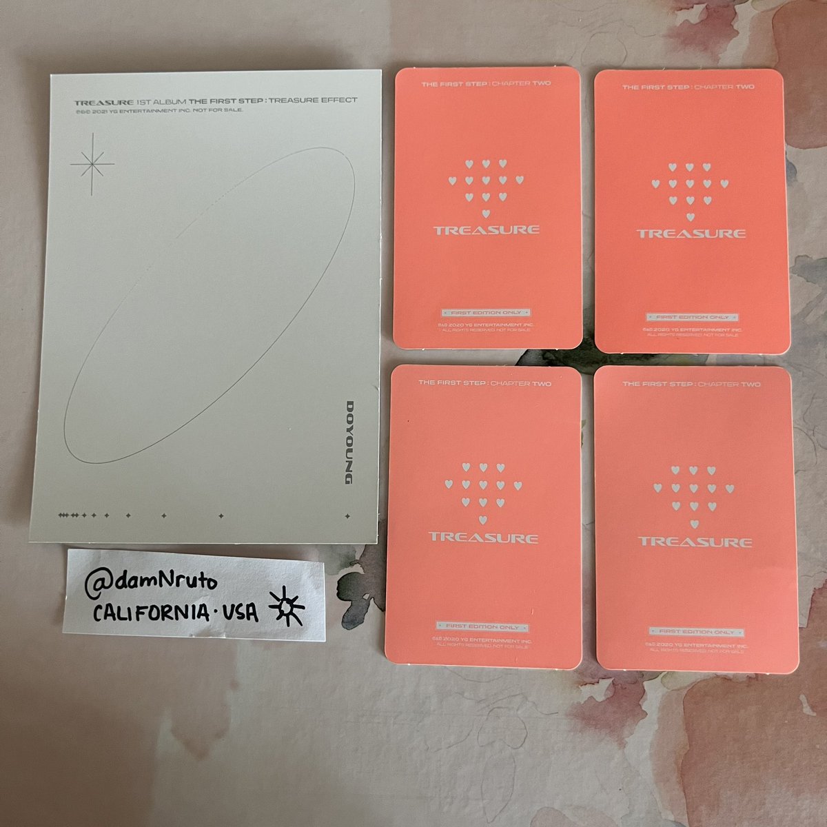 damnruto's tweet photo. WTS

#TREASURE The First Step #DOYOUNG PC bundle

Have:

4 x first press (same)
1 x postcard

Want: $20+ free tracked shipping
Location: 🇺🇸
WW: No
@teumetradeusa https://t.co/v6yAaH5dsZ