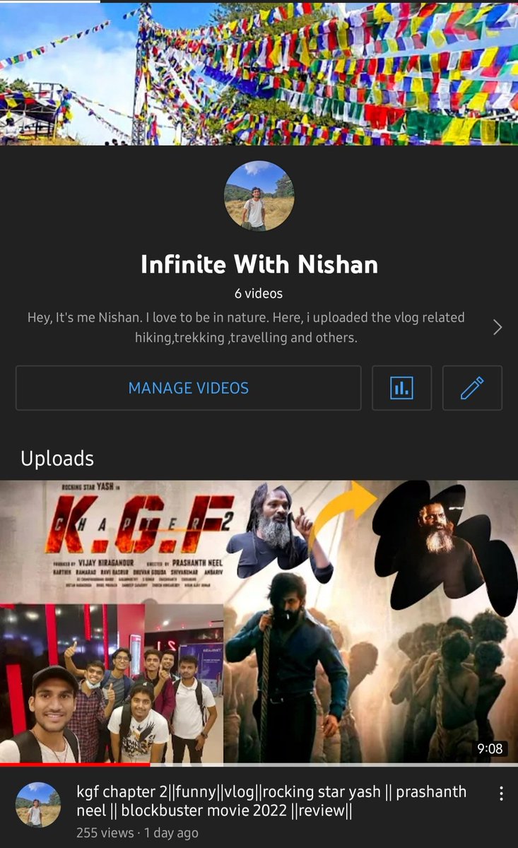 infinite_nishan's tweet photo. Watch now: https://t.co/Es5VdcAUkQ
#KGFChapter2 #KGF2 #vlog record breaking #BlockBusterKGFChapter2 #record https://t.co/YRMKYPhnfV