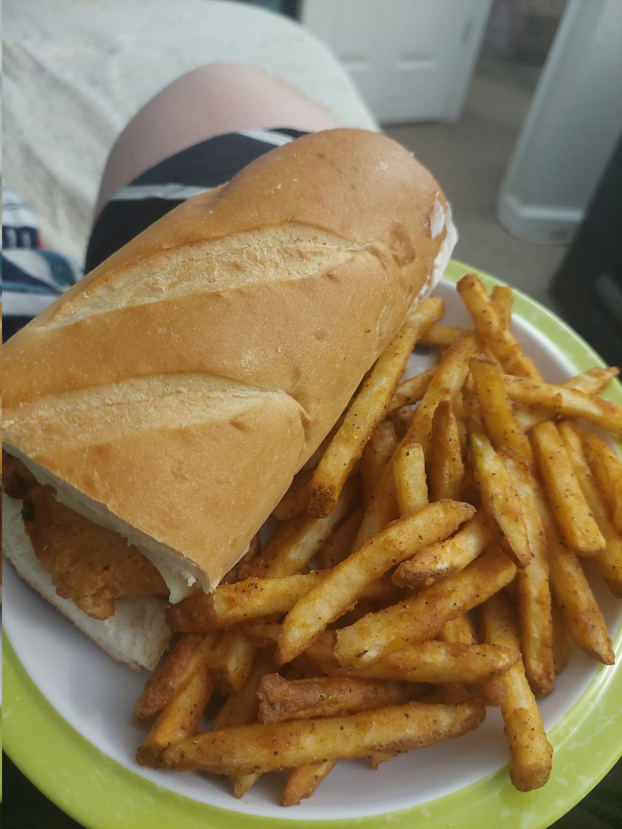 DempseyHolden's tweet photo. #Chicken tender #sub and #Checkersfries #combo. #Food #Foodpic https://t.co/9t9bd1oRXL