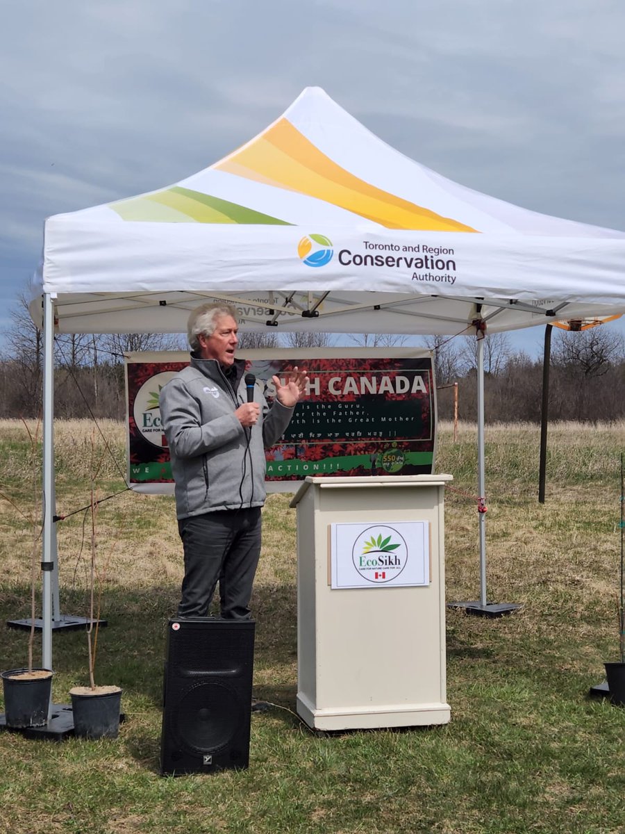 forestscanada's tweet photo. Thanks to @EcosikhC for inviting our CEO, Rob Keen (@Keen_for_trees), to speak at the launch of their 2022 season! We are always thrilled to see tree planting initiatives making progress. We can't wait to watch these trees continue to thrive! 🌳 https://t.co/0aXmyqHy89