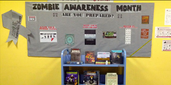ZombieResearch's tweet photo. Are you ready for #ZombieAwarenessMonth 2022? This year we really want to thank all of the wonderful teachers and librarians that use zombies during the month of May to promote and encourage reading in a fun &amp; educational way! #ZAM22 https://t.co/C304awJvnl