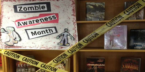ZombieResearch's tweet photo. Are you ready for #ZombieAwarenessMonth 2022? This year we really want to thank all of the wonderful teachers and librarians that use zombies during the month of May to promote and encourage reading in a fun &amp; educational way! #ZAM22 https://t.co/C304awJvnl