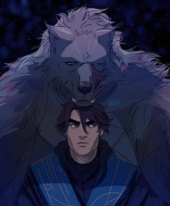Ranni's boys #eldenring
(Blaidd and my Tarnished) 
