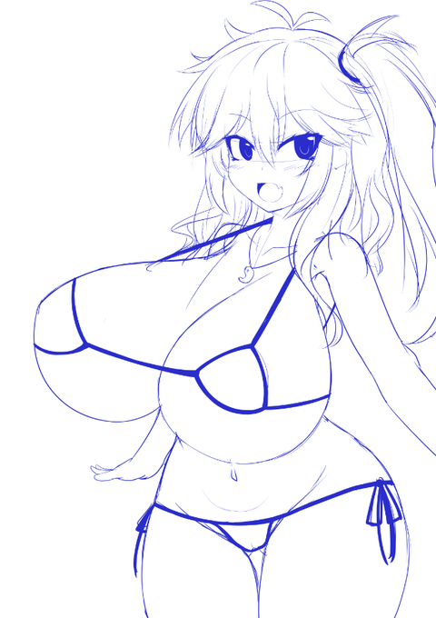 つむぎちゃんコッショリマイクロビキニ落書き並盛 