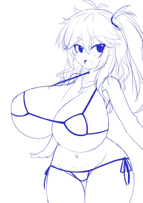 つむぎちゃんコッショリマイクロビキニ落書き並盛 