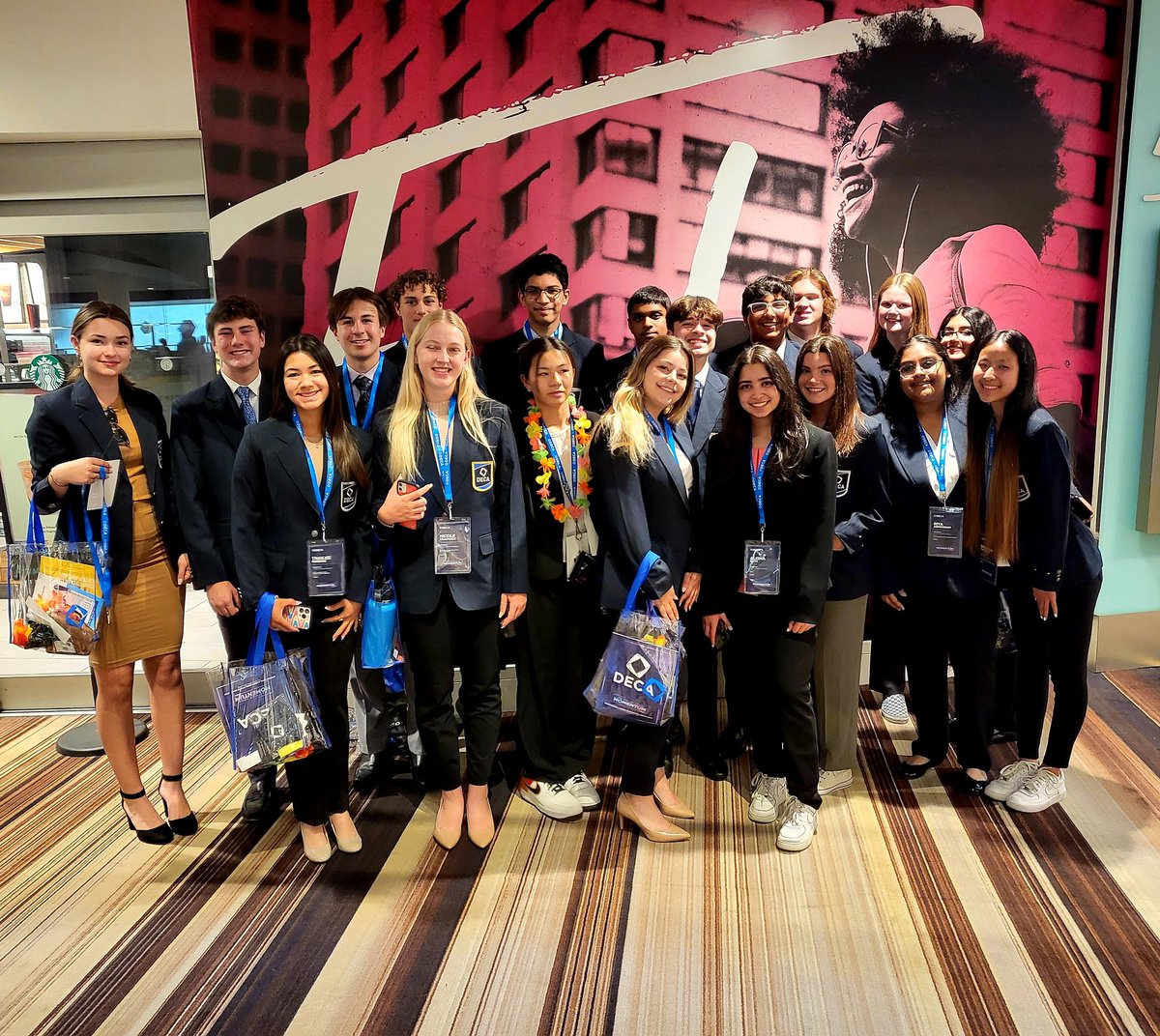 AcpDeca's tweet photo. ACP DECA in the BUILDING!!! @azdeca @CTECUSD @CoachBlueford #ICDC https://t.co/ZUI85Sju6f