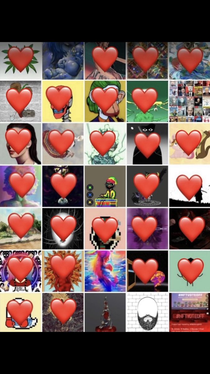 Good evening. #nftvoteoff did you vote yet on the semi finals? #NFTCommunity