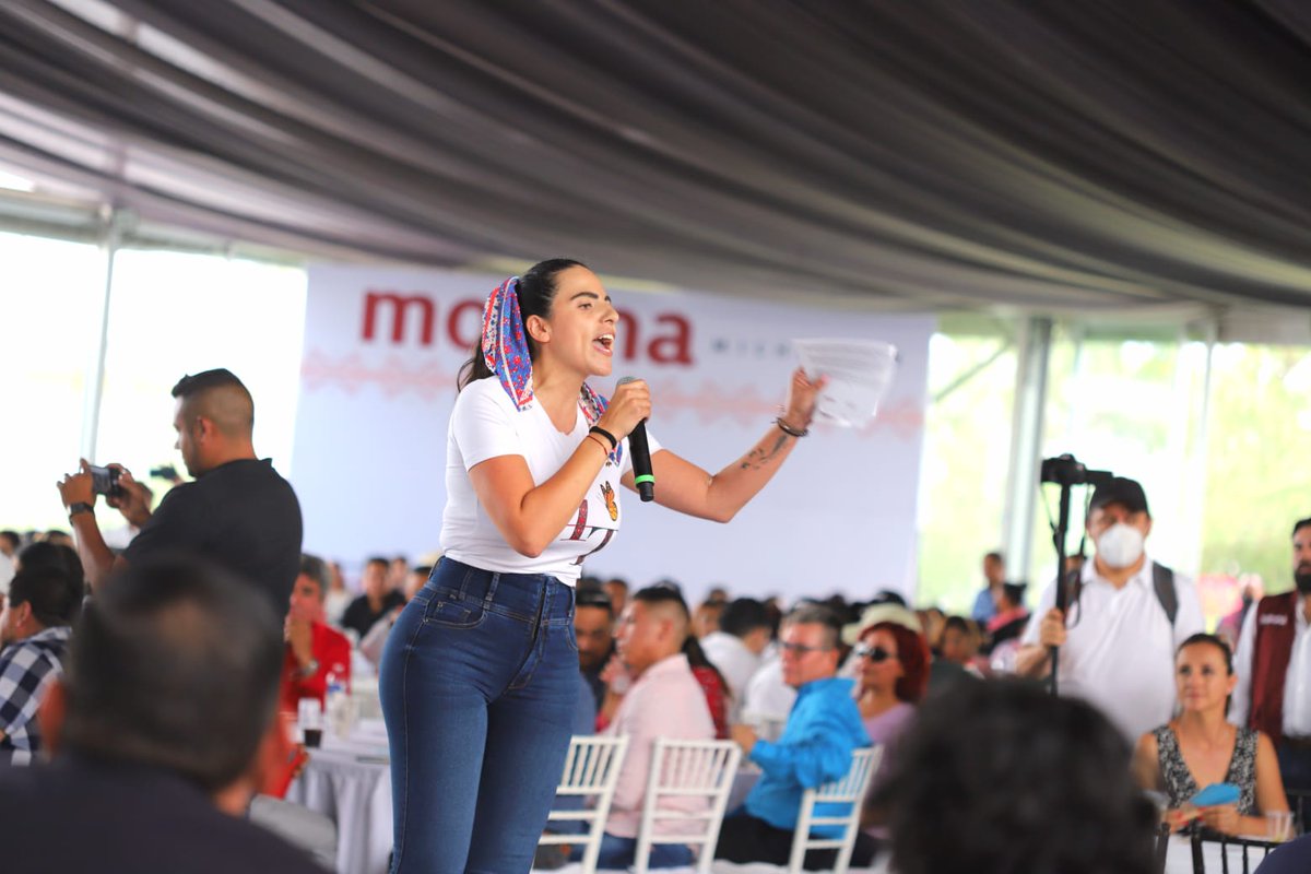giulibugarini's tweet photo. La #Transformación en Michoacán ya es irreversible y es gracias a todas y todos. 

Las y los michoacanos demostraron que el #PRIAN ya no tiene espacio en Michoacán, el pueblo despertó y no dejará que la derecha regrese y nos quiten lo que ya conquistamos

#SomosdePielValiente https://t.co/KHNKvwCRNI