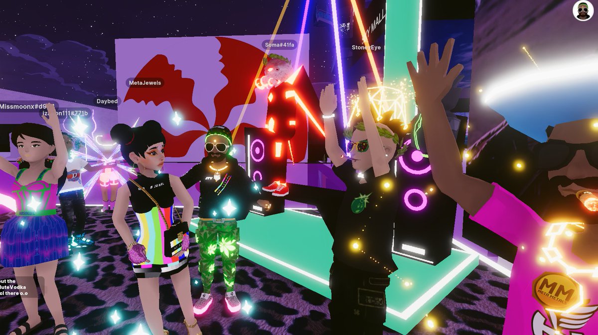 HAUS OF DAYBED Launch Party going down right now!!💯🙌🏾🥳🎉🍾 This place is sick!!🔥🔥🔥 play.decentraland.org/?island=I5jxid…  <a href="/DaybedNFT/">BoredApe6328.eth 🍌</a> <a href="/HAUSOFDAYBED/">HAUSOFDAYBED.eth</a>  <a href="/DCLmetametals/">MetaMetals</a> <a href="/stoney_eye/">StoneyEyeStudios</a> #dcl #decentraland #hausofdaybed #nosignal