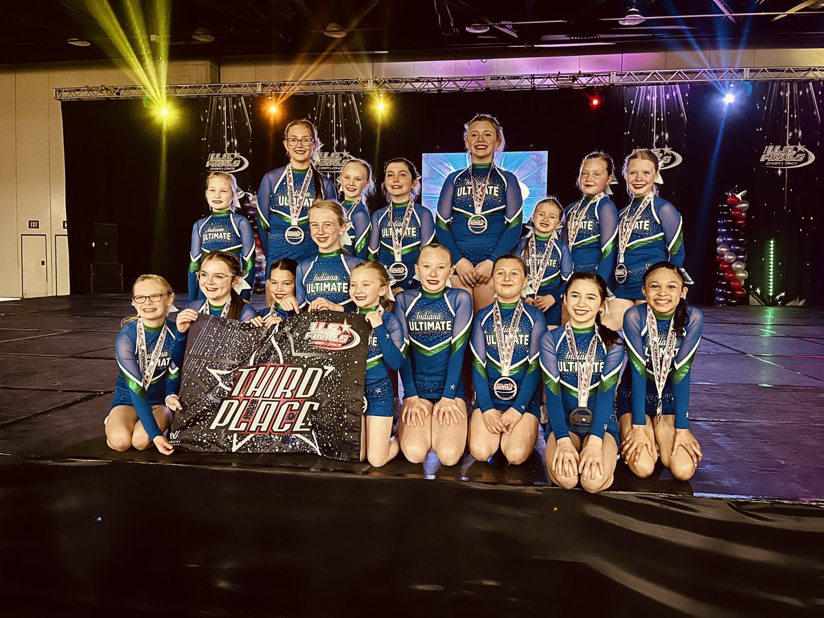 indianaultimate's tweet photo. Congratulations AQUA!!!

3rd Place at @theusfinals !!!

What a great way to end the season!!!👏👏👏

#allstarcheer #usfinals #aqua https://t.co/2JPj0ysZve