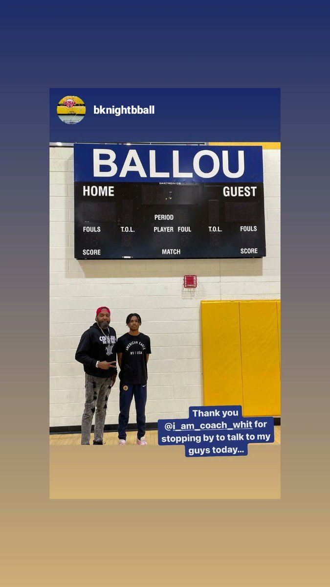 lwhitaker878's tweet photo. Big Shouts to @BKnightBBall for allowing me an opportunity to speak to his team.. Look forward to returning soon and watch your guys defend your 3A State Championship #goballou #dmvornothing🗣💯 https://t.co/J7rOhpqgzn