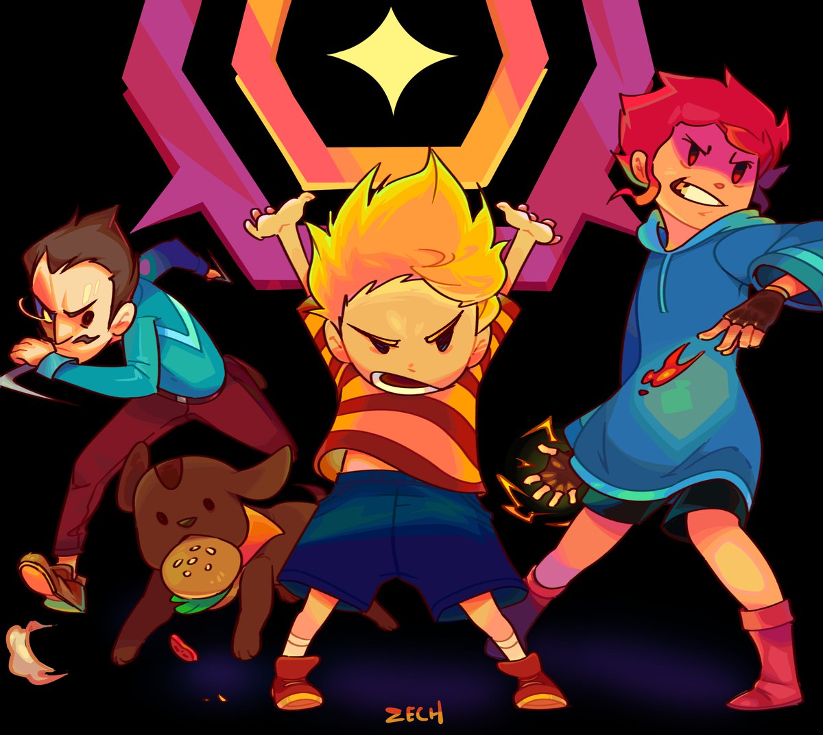 Z_3CH's tweet photo. 🌻🌻🌻
#MOTHER3 https://t.co/nyan8J0Nww