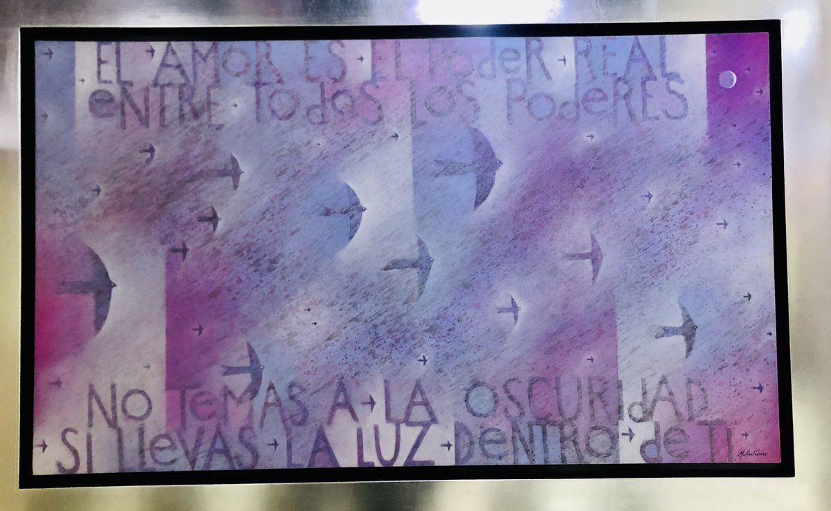 pamercadov's tweet photo. Nombre: El amor es el poder real. Autor : Víctor Mohedano.       #INCMNSZ 💜 https://t.co/PgZhgIfkWJ