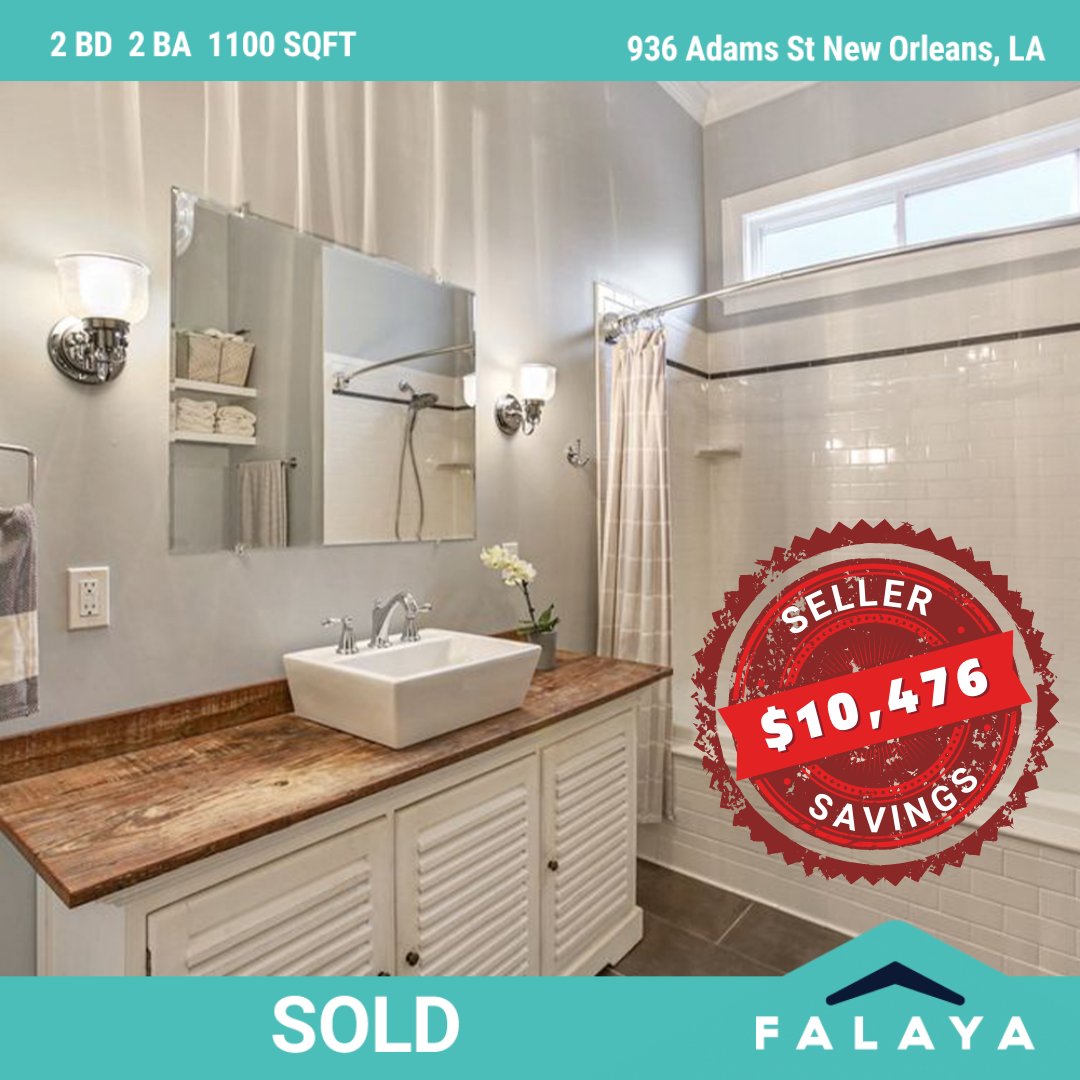 FalayaRE's tweet photo. Our seller sold their beautiful New Orleans shotgun home. Look at those savings💰!

#Falaya #SellFaster #SaveThousands #FalayaFeeling #homesweethome #house #home #buyingahome #foreverhome  #dreamhome #realestate https://t.co/tAtaxnbcx6