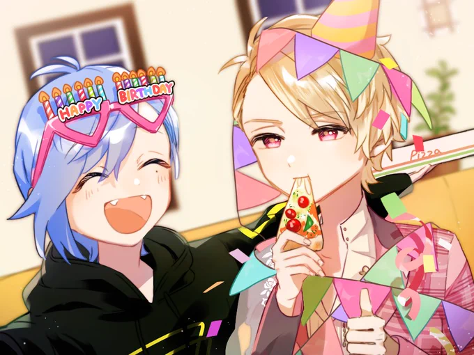 #茅ヶ崎至誕生祭2022
至さんおめでとう〜!🍕

ネップリ企画にて描かせていただきました🍙🎮
リプに詳細ありますのでよければ〜! 