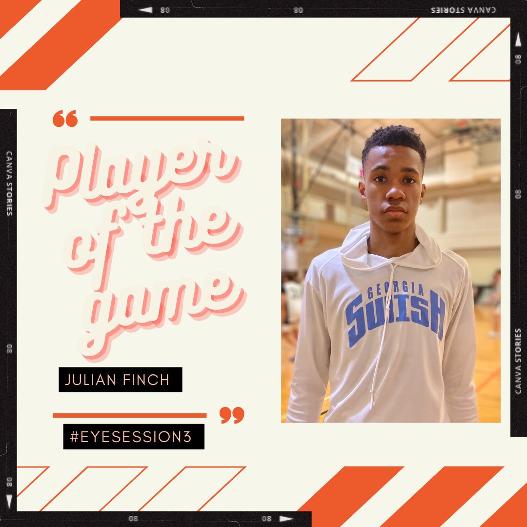earnyourelite's tweet photo. A solid played game by @Georgia_Swish was led by Julian Finch, who finished with a team-high 25 points for the win. He hit shots from all over the floor. #EYESession3 https://t.co/SmmW3kbCt3