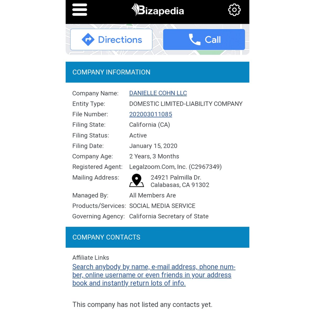danicohnsdiary's tweet photo. How am I faking this ? Did yall know Jen is registered her daughter as a limited liability company. How is a child a company? This doesn't show your income ? This shows someone is a company. https://t.co/bHaom7maiL