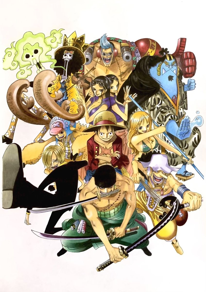 yu_lippy's tweet photo. "麦わらの一味"
完成しました😊

#ONEPIECE 
#色鉛筆 https://t.co/4by7BJ5xOx