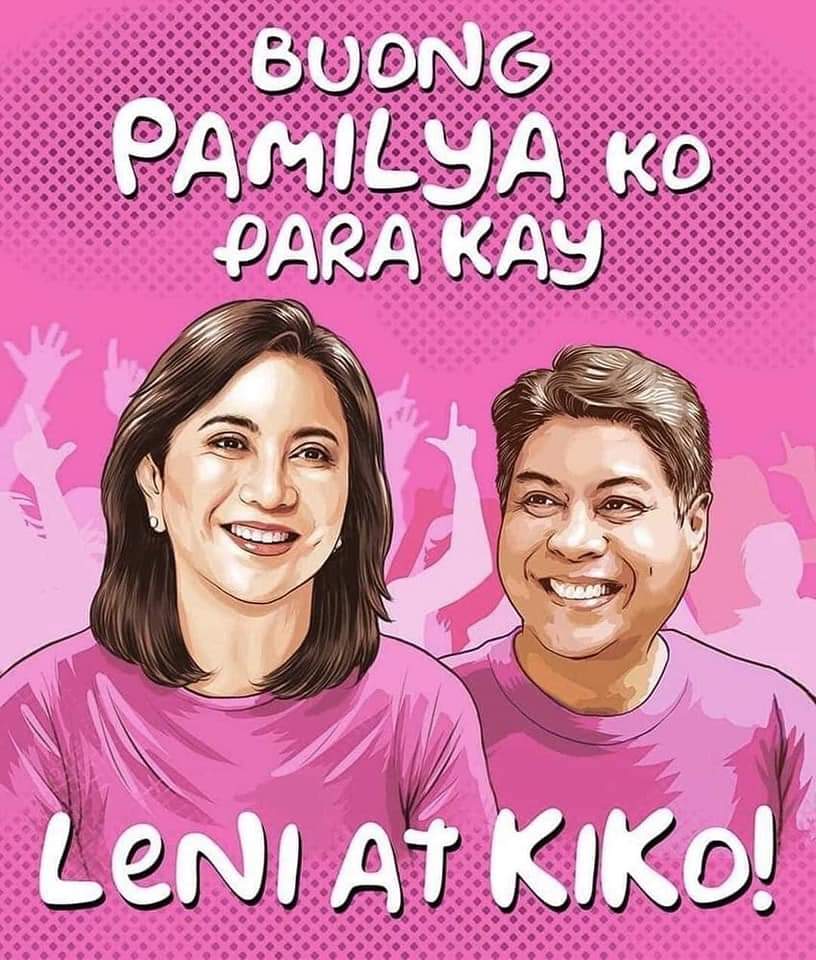 HeyChard's tweet photo. Buong pamilya ko for VP Leni and Kiko 🥰🥰 #LeniKikoAllTheWay2022 https://t.co/xbe2niqxGu