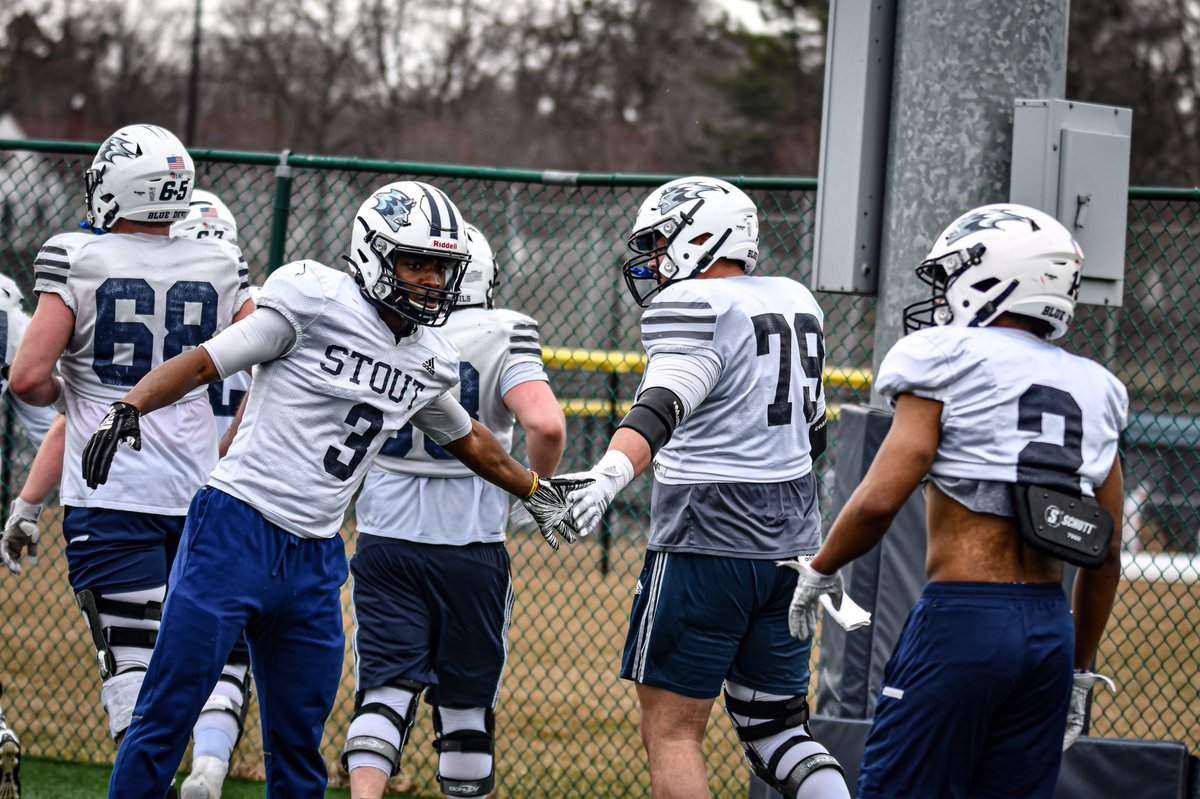 UWStoutFootball's tweet photo. GREAT DAY TO BE A BLUE DEVIL! 

Happy birthday @Coach_Key1 and @CarlReina5 

#BleedBlue | 🔵⚪️ | T.P.C https://t.co/1YjEwdgW6x