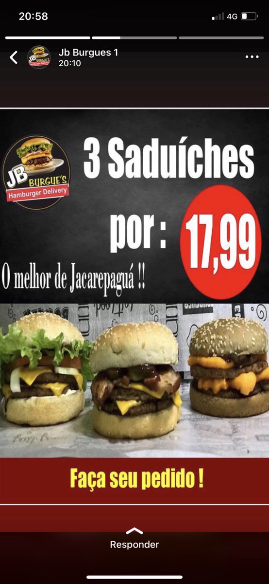bburger_j's tweet photo. Boa noite estamos entregando Ate as 2:00 21972694403 https://t.co/NCQXcPDsIp