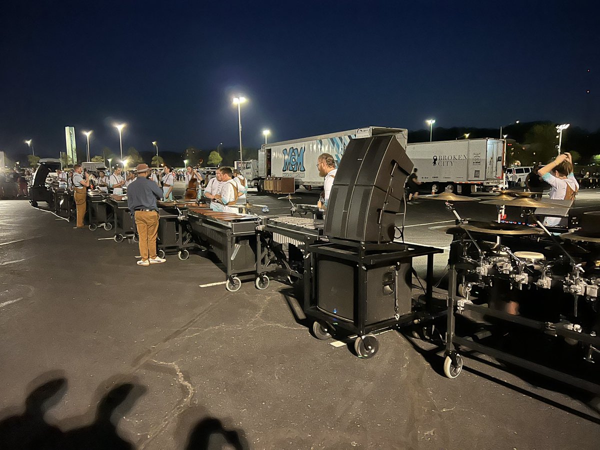 Long Time PreSonus user <a href="/MusCtyMystique/">Music City Mystique</a> with their CDL12P’s in the lot for WGI World Finals!