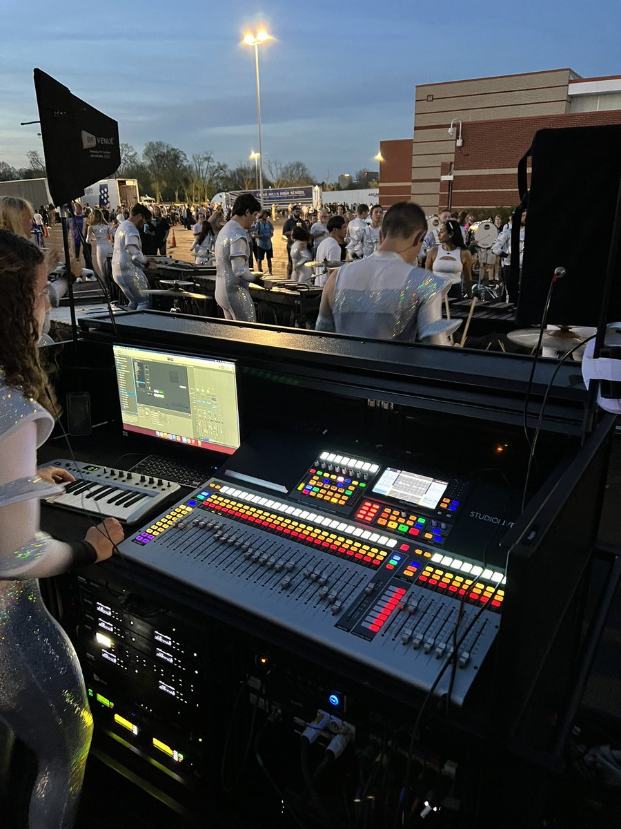 StudioLive 64S in the lot with <a href="/matrixindoor/">Matrix Performing Arts</a> for WGI Finals!